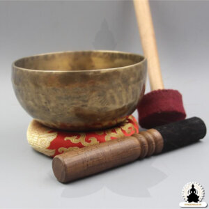 Syngeskale - Hellig Håndhammeret Tibetansk Skål - Håndlavet 12cm (6)