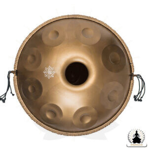 syngeskale - Gylden handpan – 17 toner Hang drum (2)