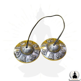 syngeskale - Tibetanske Tingsha Bækkener i Bronze - 8 symboler (1)