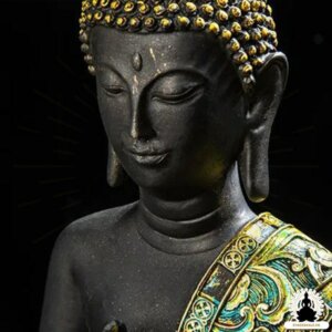 Buddha Figurer Håndlavet harpiks skulptur Zen Meditation Dekoration (3)