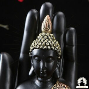 Buddha Figurer Buddha hånd i harpiks (18 cm) Zen Home Decoration (4)
